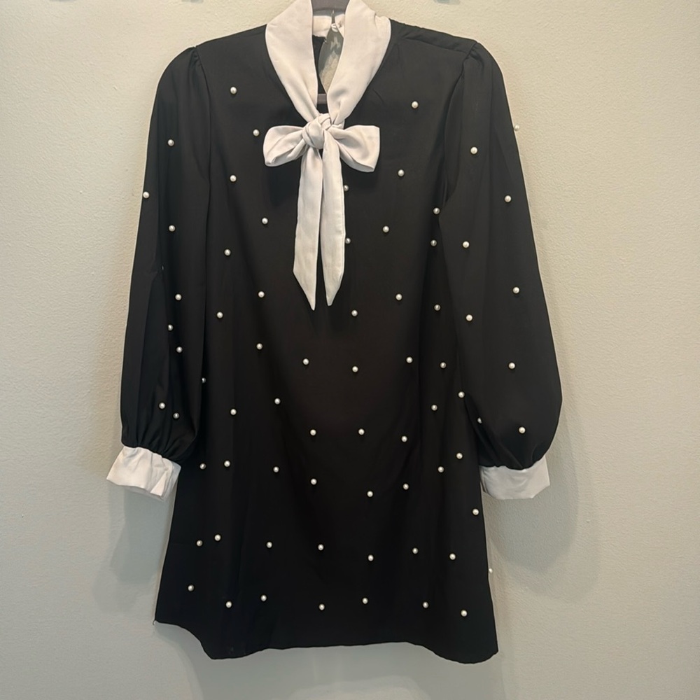 Pearl embellished dress women’s size small